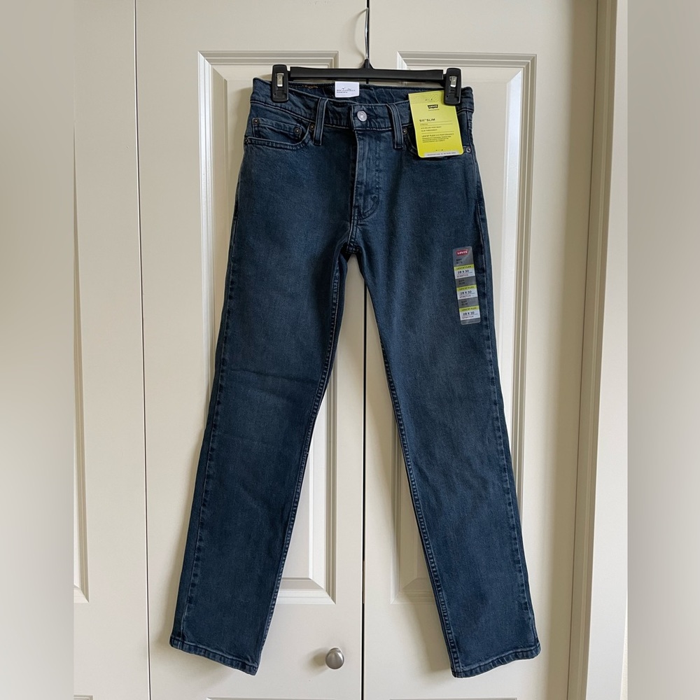 NWT Men’s Levi’s 511 Slim blue jeans, 28 x 30 Stretch